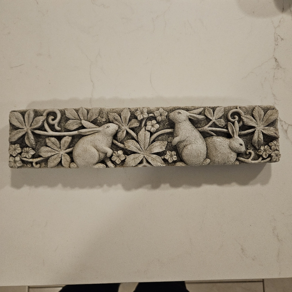 Carruth BUNNY BRAMBELL Rabbit Concrete Wall Hanging